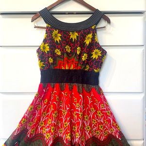 🎒Studio West Floral Latina Flare Dress